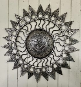 Sunflower metal sculpture
