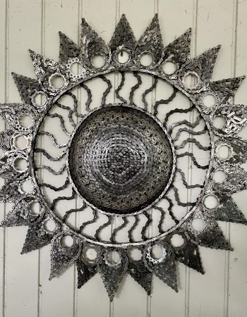 Sunflower metal sculpture
